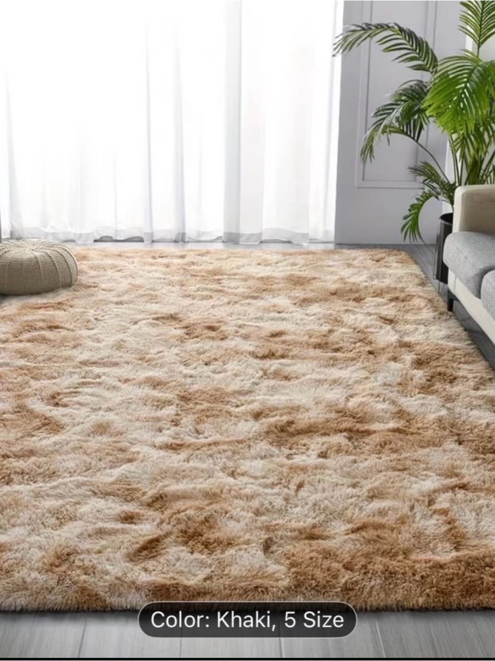 Luxurious Fluffy Shag RugUltra Soft, Plush,Fuzzy,Durable Modern Decor 6x9ft New